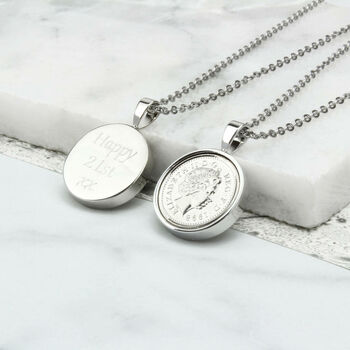 18th / 21st Birthday Five Pence 5p Necklace, 8 of 12