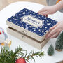 Personalised Christmas Eve Box With Festive Pattern, thumbnail 2 of 12