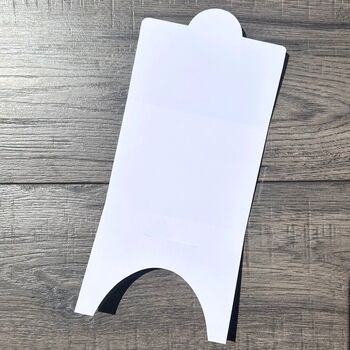 10 Personalised Wedding Scratch Card Holder Favours, 2 of 2