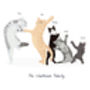 Personalised Cat Family Print, thumbnail 4 of 4