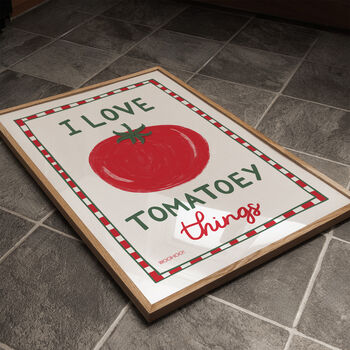 I Love Tomatoey Things Bold Print, 2 of 7