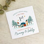 Personalised First Christmas As Mum And Dad Card, thumbnail 1 of 2