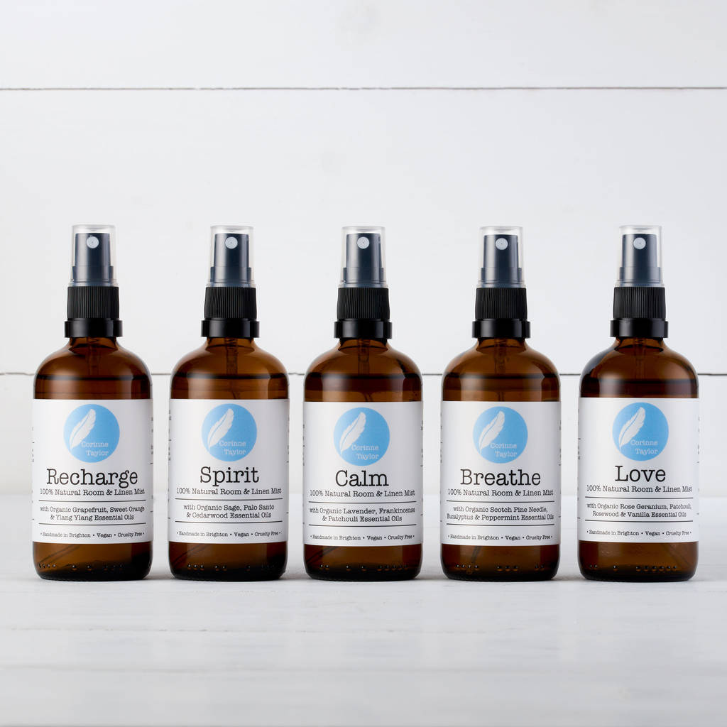 love aromatherapy room and linen mists by corinne taylor