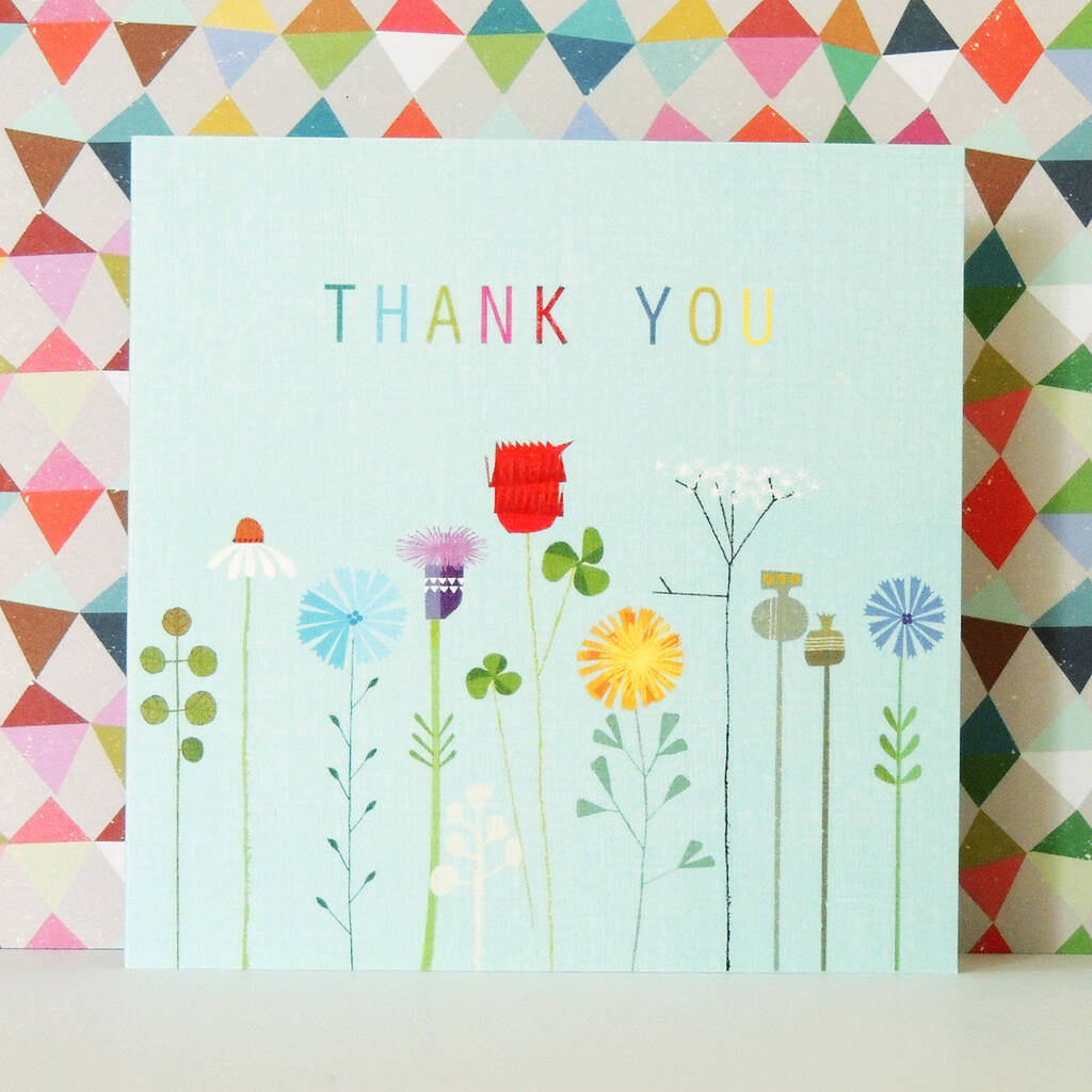 Floral Thank You Card By Kali Stileman Publishing | notonthehighstreet.com