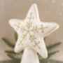 Christmas Felt Gold Star Tree Topper | Festive Decor | Christmas Decoration | Seasonal, thumbnail 2 of 7