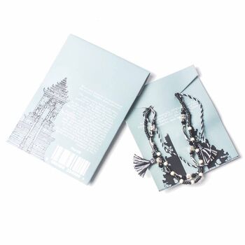 Sacred Temple Sterling Silver String Bracelet | Power Of Belief, 3 of 4