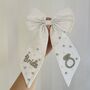 Bridal Hair Bow Hen Party Gift With Hand Embellishment, thumbnail 2 of 3