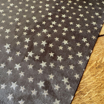 Chocolate Velvet Starry Glitter Christmas Table Runner Gold And Brown 3m, 3 of 5