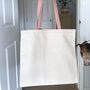 Pink Tote Bag With Motivational Message Inside, thumbnail 3 of 4