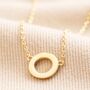 Eternity Ring Pendant Necklace In Gold, thumbnail 1 of 6