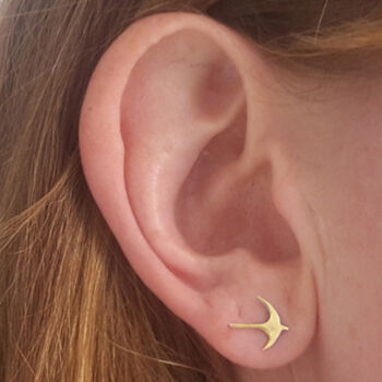 Swallow Stud Earrings, 8 of 9