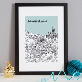 Personalised Lincoln Graduation Gift Print, 8 of 9