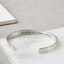 Personalised Sterling Silver Bee Bangle, thumbnail 3 of 4