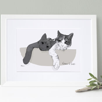 Personalised Hand Drawn Cat Sketch, 2 of 10