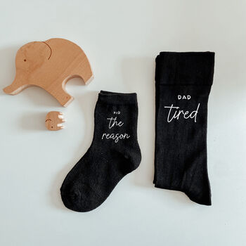 Funny Matching Dad And Kid Socks Set, 5 of 7