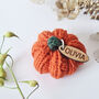 Personalised Knitted Pumpkin Decoration, thumbnail 1 of 2