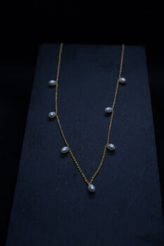 'Kalinaw' Pure Floating Rice Pearls Necklace, 8 of 11