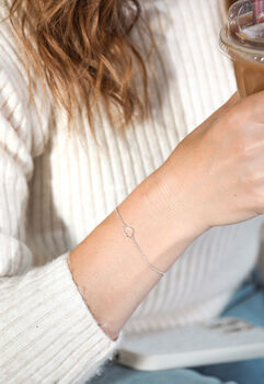 Galentines Silver Friendship Bracelet | Valentines Gifts For Friends, 3 of 7