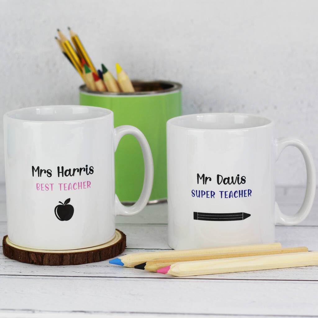 Thank You Teacher Personalised Mug By Oat Bespoke | notonthehighstreet.com