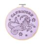 Capricorn Zodiac Embroidery Hoop Kit, thumbnail 3 of 5