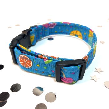 Blue Summer Dog Collar And Lead For Girl Or Boy Dogs, 4 of 8