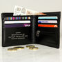 Personalised Black Leather Wallet, thumbnail 1 of 5