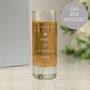 Personalised Botanical Wedding Shot Glass – Custom Any Text Design, thumbnail 1 of 3