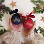 Large Hand Painted Personalised Ceramic Bauble, thumbnail 4 of 8
