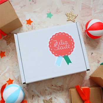 Christmas Elf Bib And Rattle Baby Gift Set, 9 of 12