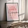 Little Women Art Print | Pink Book Lover Gift, thumbnail 9 of 11