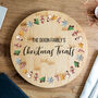 Personalised Christmas Treats Serving Board, thumbnail 1 of 5