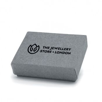 Open Beaded Oval Ring In Sterling Silver, 3 of 3