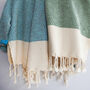 Personalised Cotton Handwoven Throw, Gift For Her, thumbnail 8 of 9