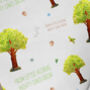 Teachers Wrapping Paper, Oak Tree, Roll Or Folded, thumbnail 2 of 2