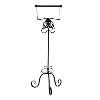 Lorient Standing Iron Toilet Roll Holder, 2 of 6