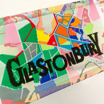 Glastonbury Map Tapestry Kit, 4 of 4
