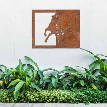 Metal Horse Horse Wall Art Decor For Stables, 8 of 10
