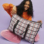 Eco Tartan Billow Bag Pillow Pannier, thumbnail 1 of 9