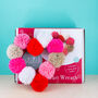 Pom Pom Heart Wreath Kit, thumbnail 3 of 4