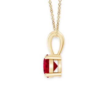 Genuine Ruby Necklace In 9ct Gold, 9 of 12