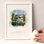 Personalised Watercolour Our Home Framed Print, thumbnail 7 of 8
