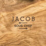 Personalised Head Chef Live Edge Board For Him, thumbnail 6 of 6