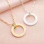 Eternal Ring Personalised Message Statement Necklace, thumbnail 1 of 9