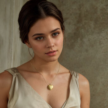 Personalised Birth Flower Heart Locket Necklace, 2 of 11