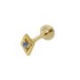 Aquamarine March Birthstone Cartilage Stud Earrings, thumbnail 3 of 5