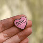 Dogs Lover Heart Pin Badge, thumbnail 3 of 7