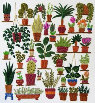 Plantopia Hand Embroidery Kit, 3 of 12