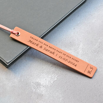 Personalised Wedding Gift Best Man Bridesmaid Bookmarks, 2 of 9