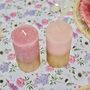 Pink Shimmer Candle Pair, thumbnail 5 of 6