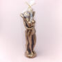 G Decor Lovers Embrace Romantic Bronze 3D Candle, thumbnail 6 of 6